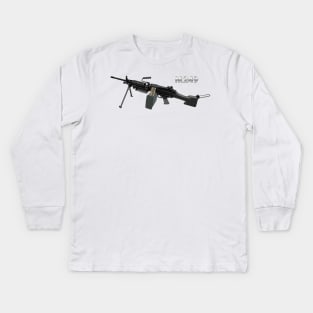 American Light Machine Gun Kids Long Sleeve T-Shirt